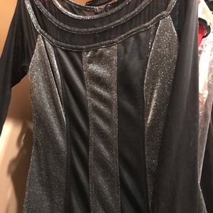 Nice silver and black color dress for night